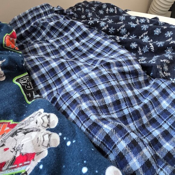 Men's Lot of Adjustable Pajama Pants 100% Cotton x5 Various Sizes (2M, 2L, 1XL) - Picture 3 of 4